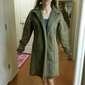 L.L. Bean calf length trench coat